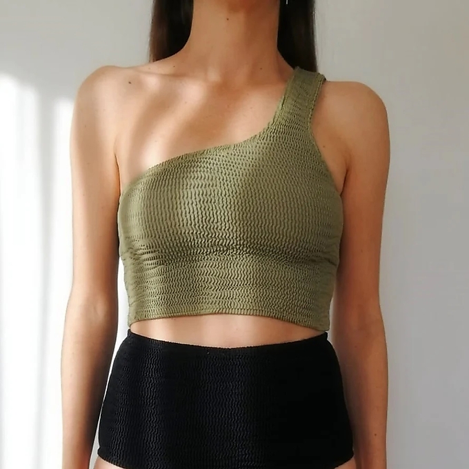 Crop top asimetrico Calamoon